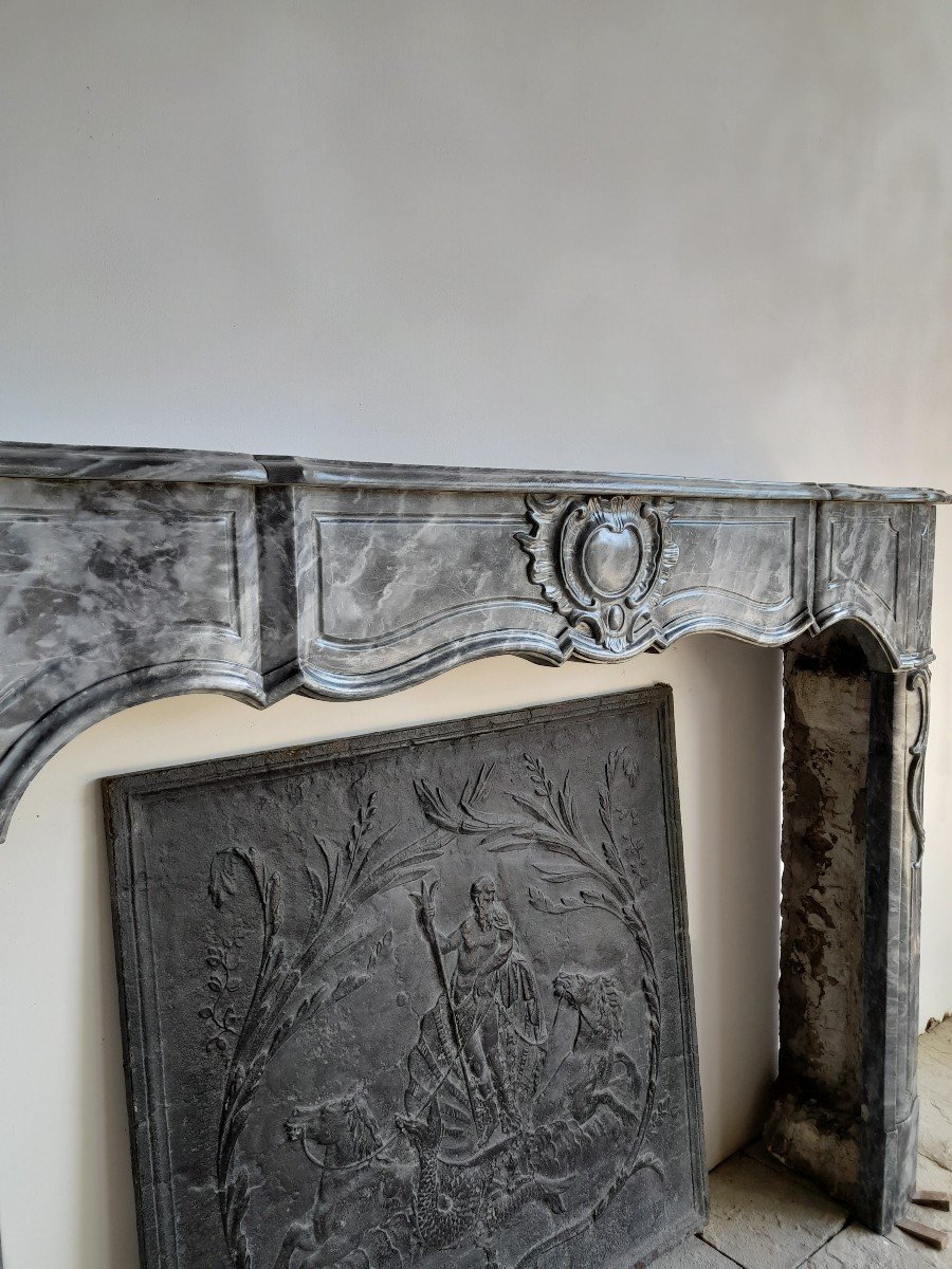 Louis XV Marble Fireplace -photo-2