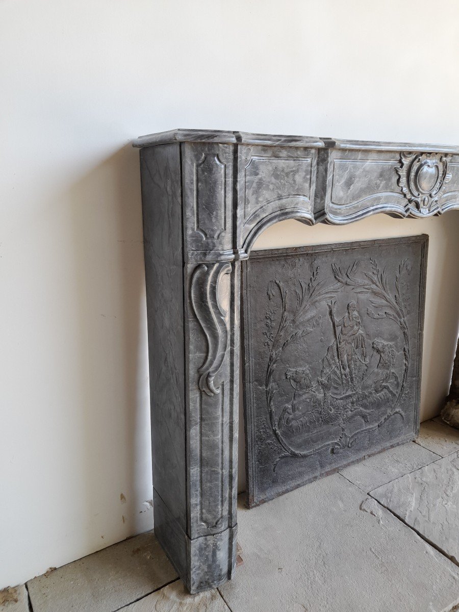 Louis XV Marble Fireplace -photo-3