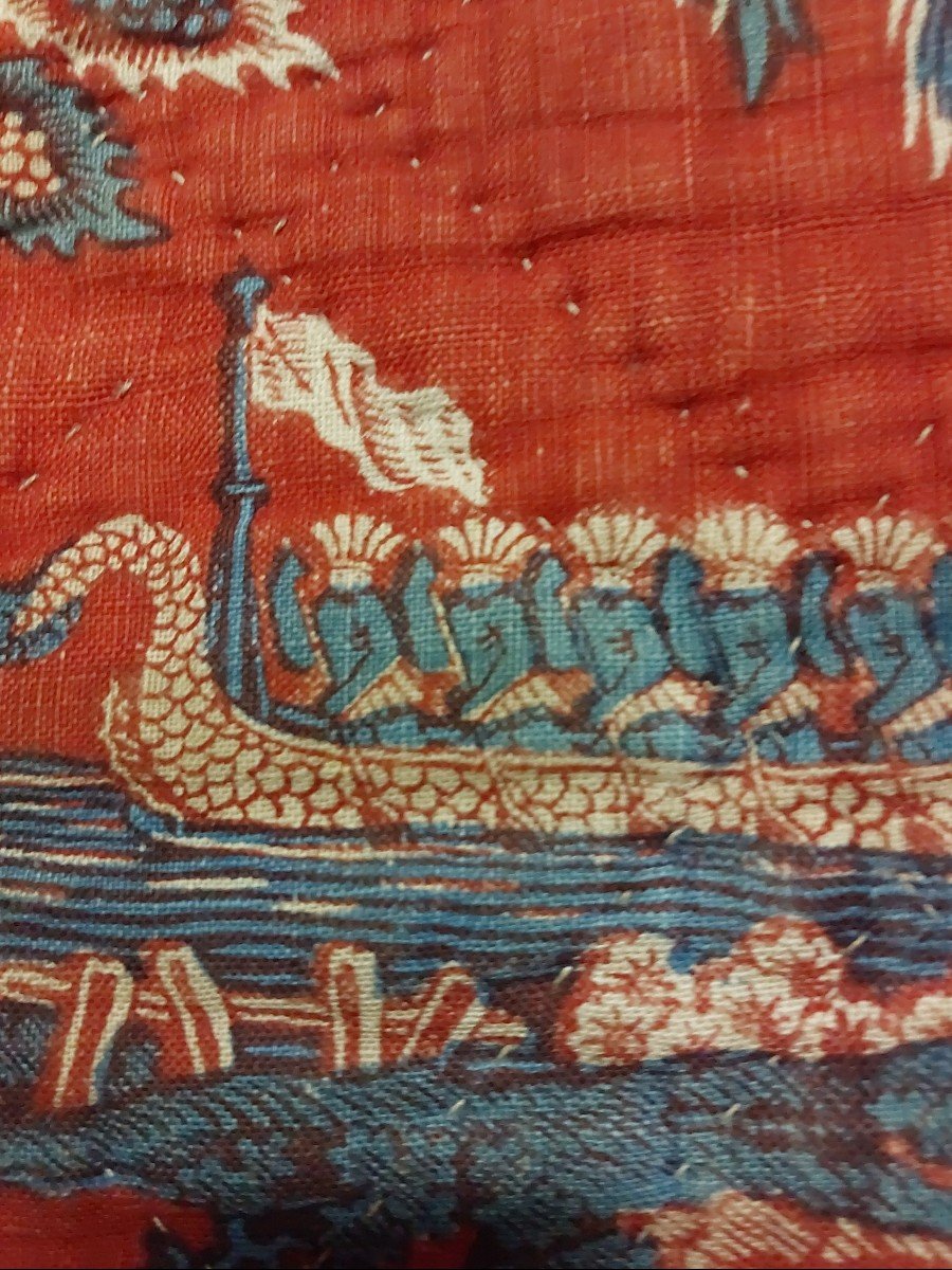 18th Century Quilted Blanket Printing At La Réserve-photo-2