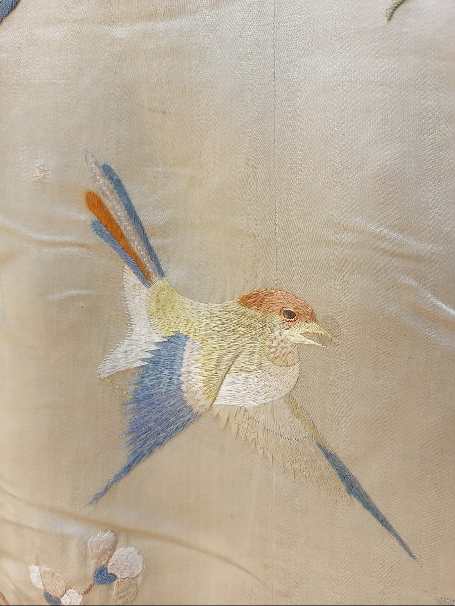 Nineteenth China Embroidered Silk Panel-photo-3