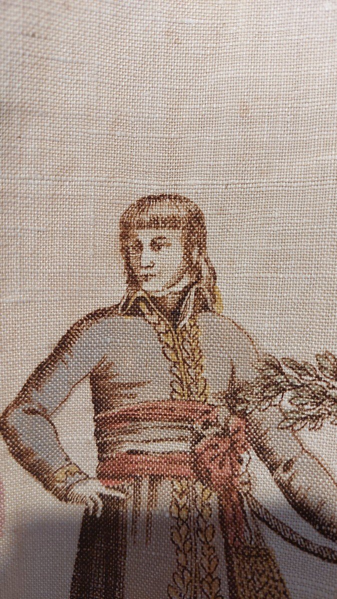 Toile Imprimée 1799-1800 Nantes Napoléon égypte 