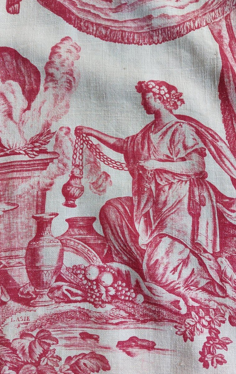 Toile De Jouy 18th Century 4 Continents Oberkampf -photo-1