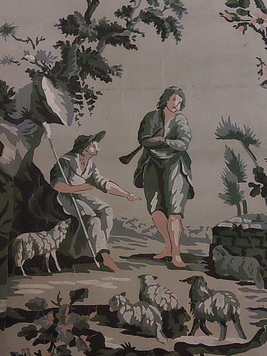 18th Century Panel Wallpaper 