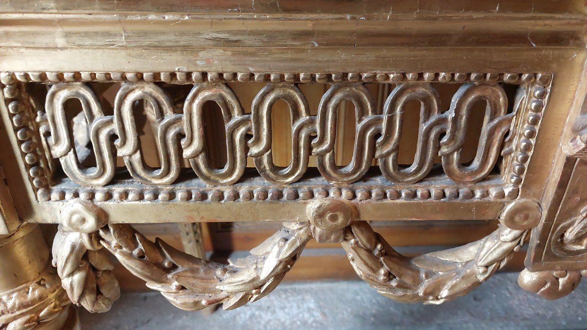 18th Century Gilded Wood Console -photo-4