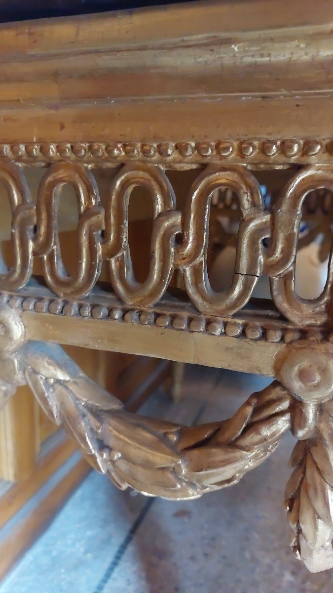 18th Century Gilded Wood Console -photo-2