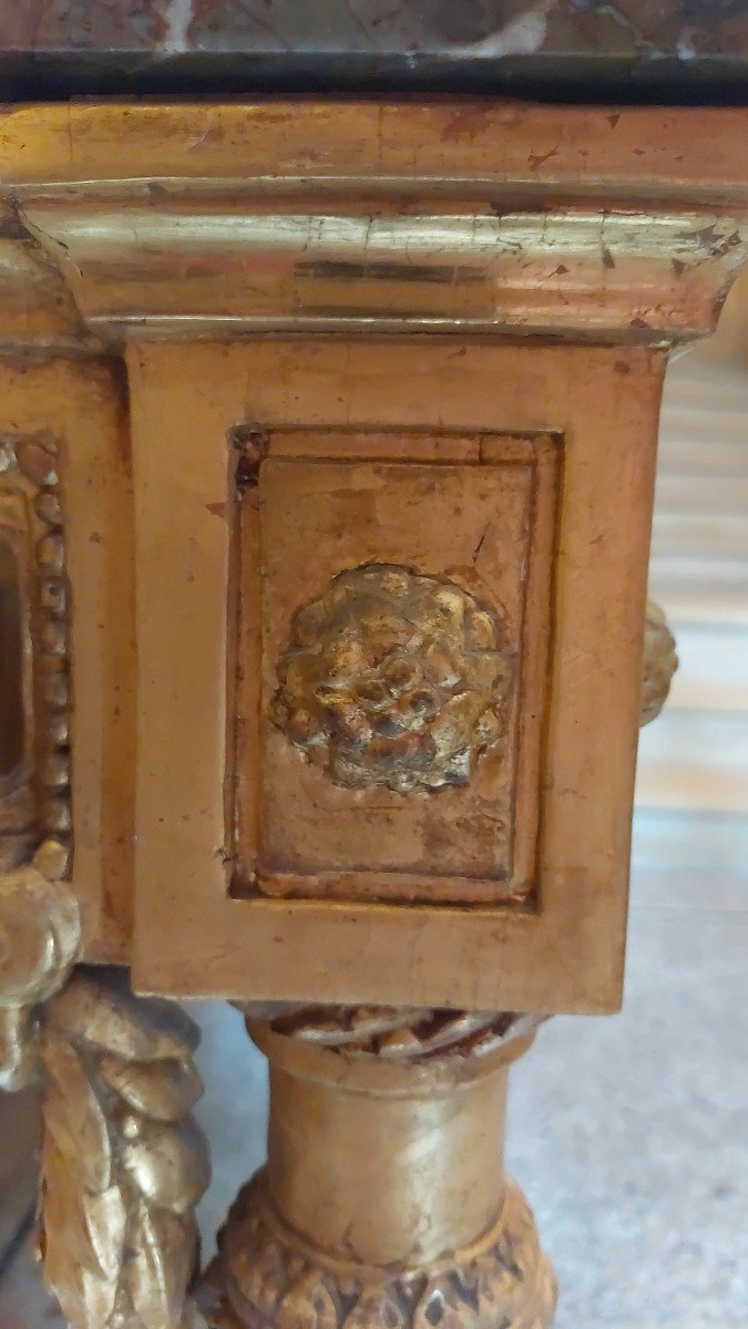 18th Century Gilded Wood Console -photo-3