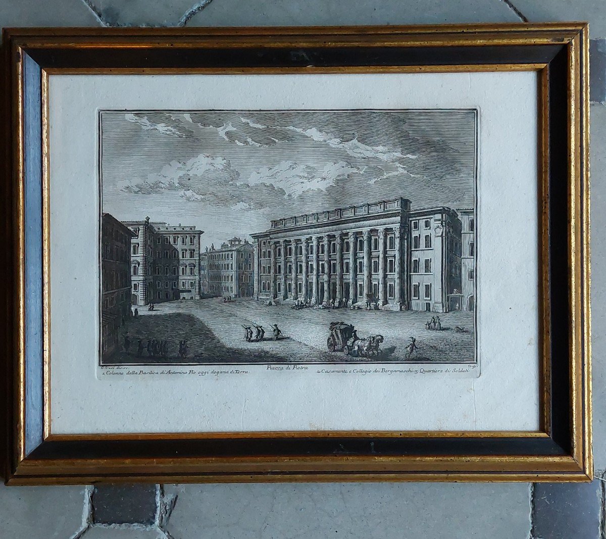 Suite Of 6 Engravings 18th Century Italy Palazzo -photo-3