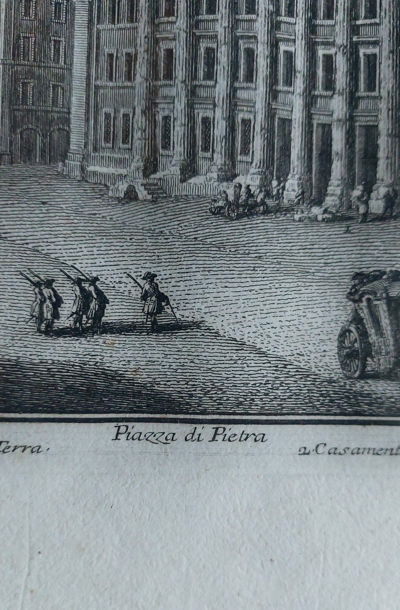 Suite Of 6 Engravings 18th Century Italy Palazzo -photo-4