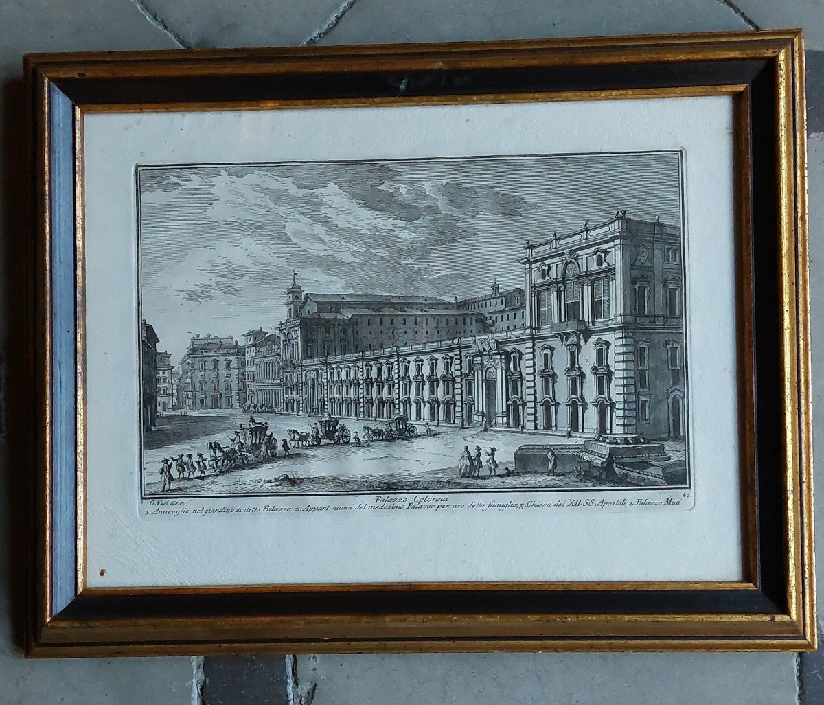 Suite Of 6 Engravings 18th Century Italy Palazzo -photo-5