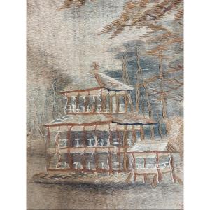 Japanese Embroidery Edo Period 19th 