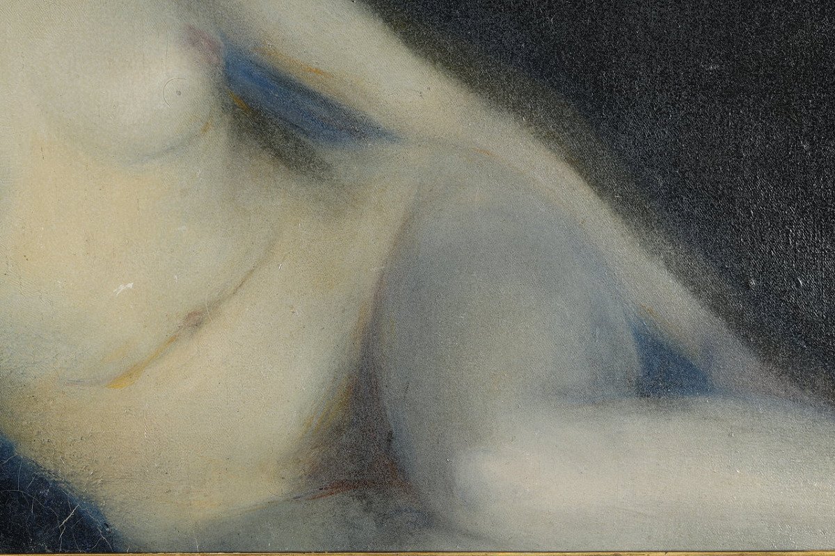 Female Nude, French School Of The 1930s-photo-2