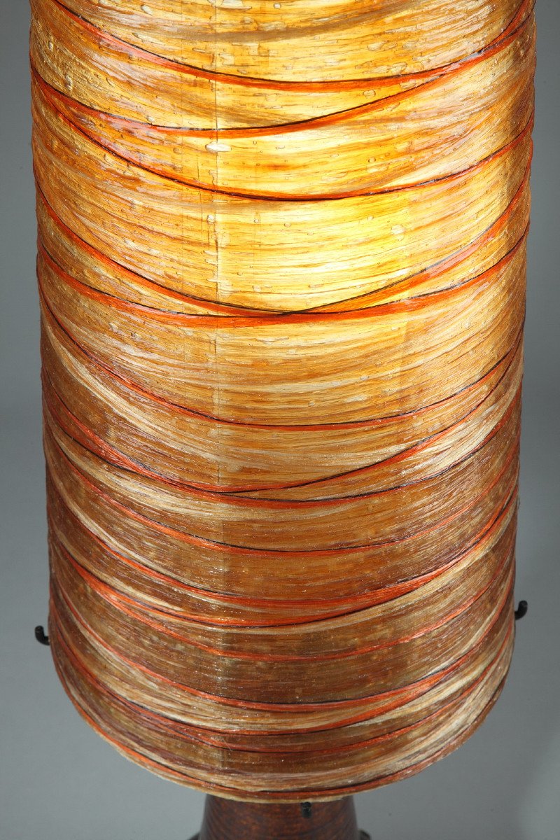 Large Resin Table Lamp From The Accolay Workshops, 1970's -photo-3