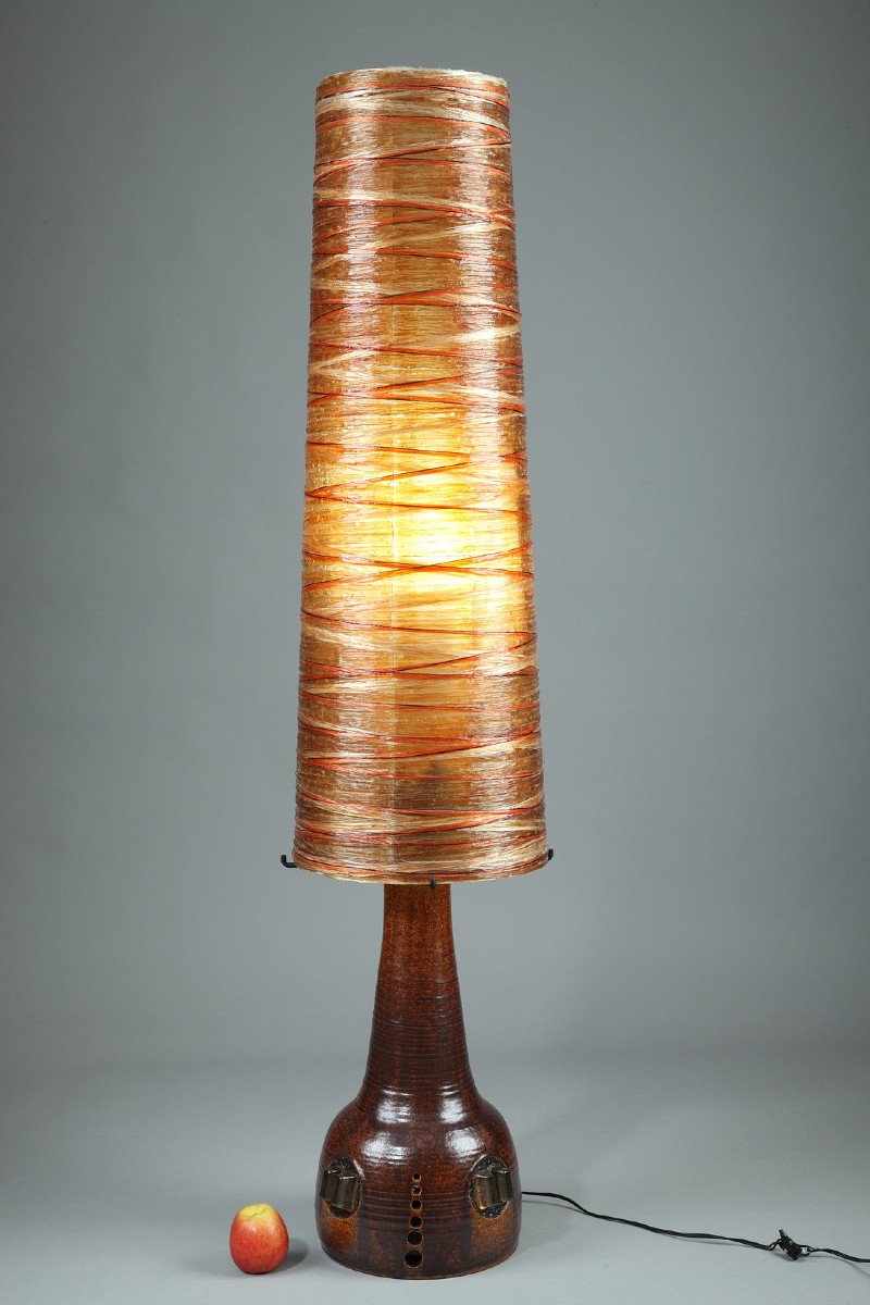Large Resin Table Lamp From The Accolay Workshops, 1970's 