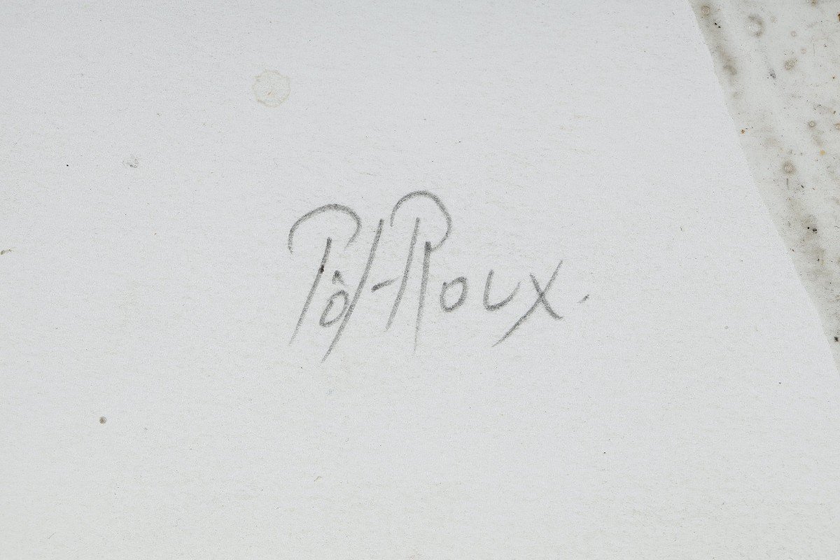 Dessin Et Peinture Sur Papier De Pôl Roux: M'bour-photo-7