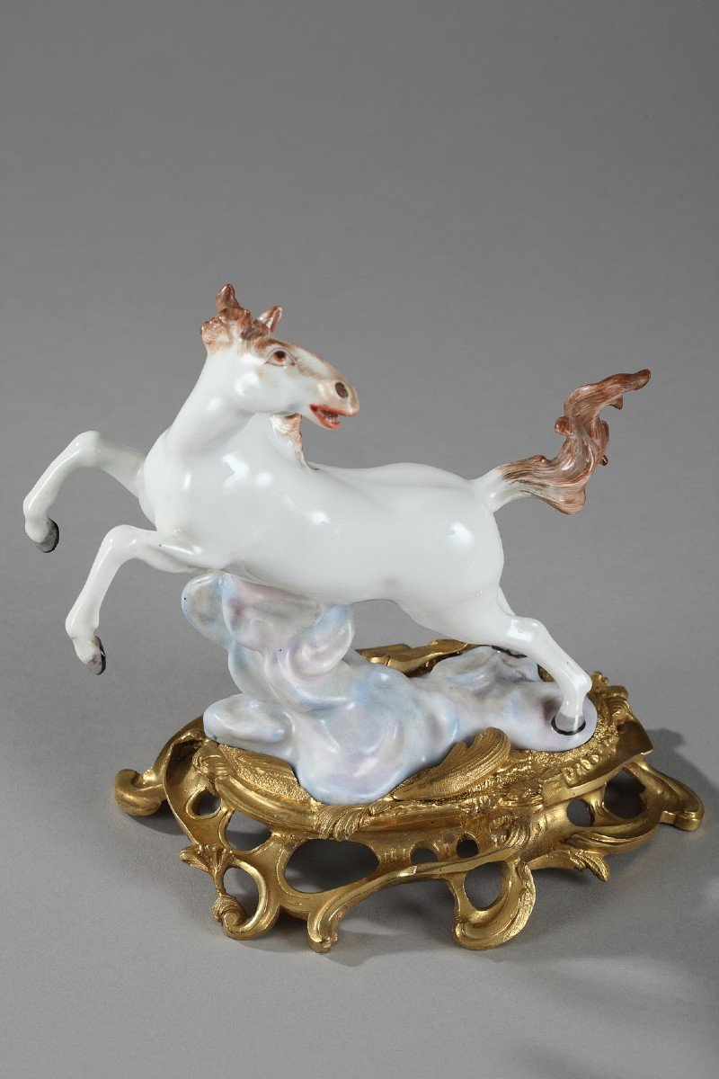 Paire De Chevaux En Porcelaine Manufacture Samson-photo-3