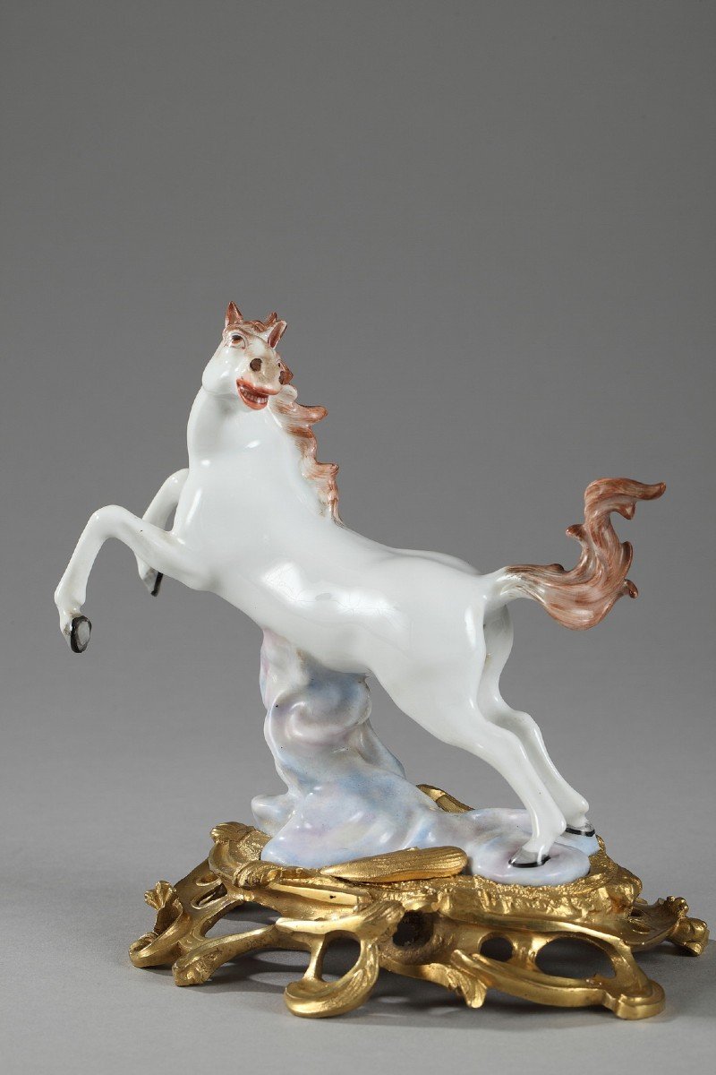 Paire De Chevaux En Porcelaine Manufacture Samson-photo-4