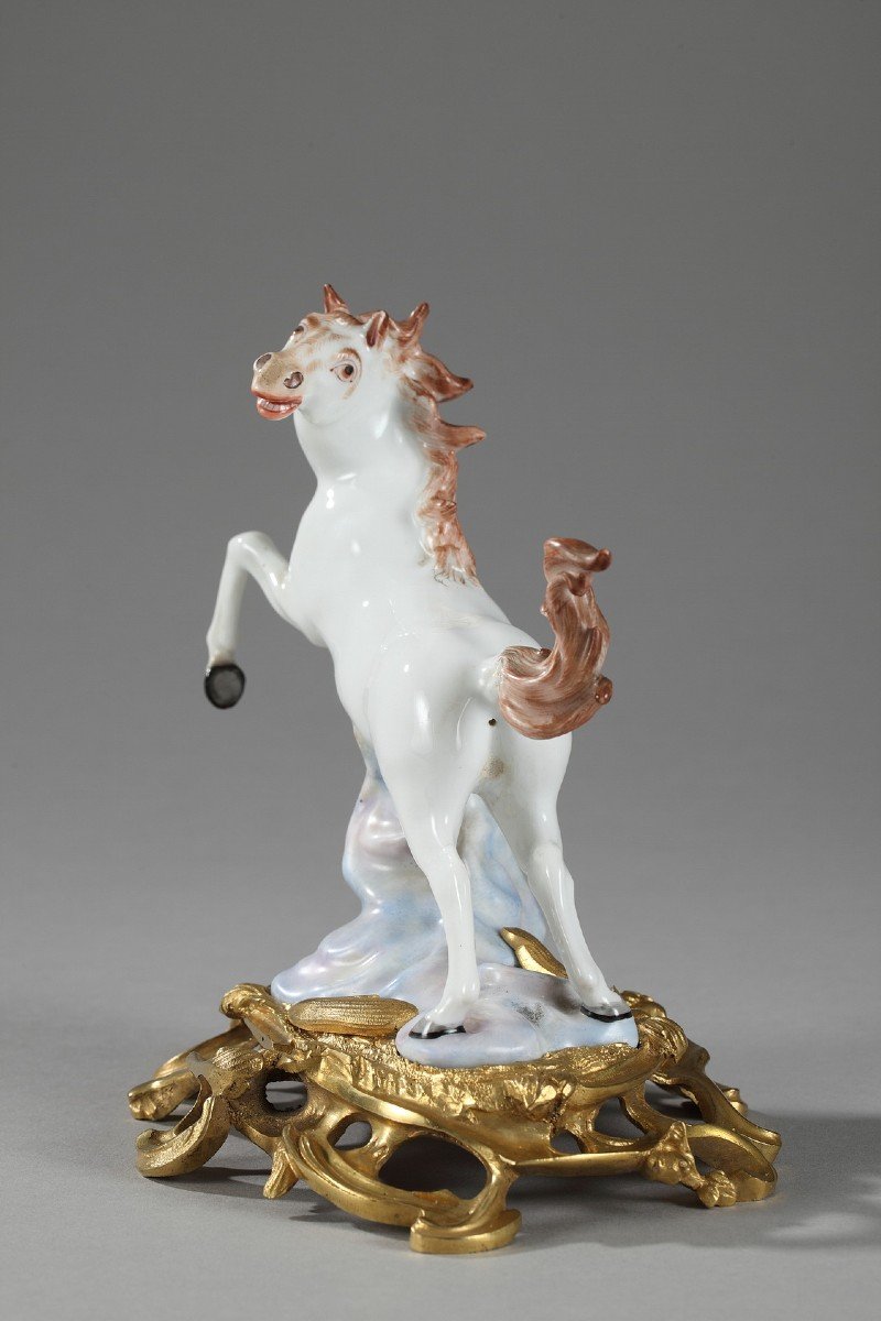 Paire De Chevaux En Porcelaine Manufacture Samson-photo-2