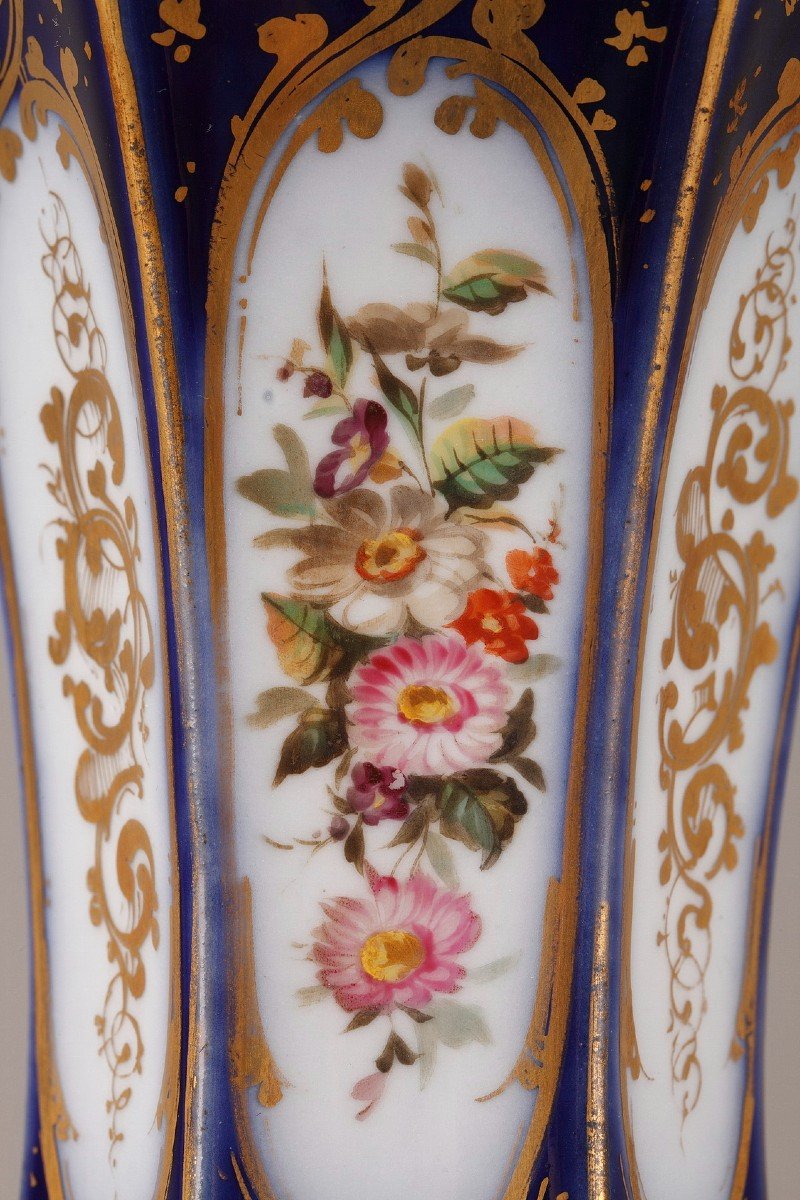 Pair Of Napoleon III Porcelain Vases-photo-5