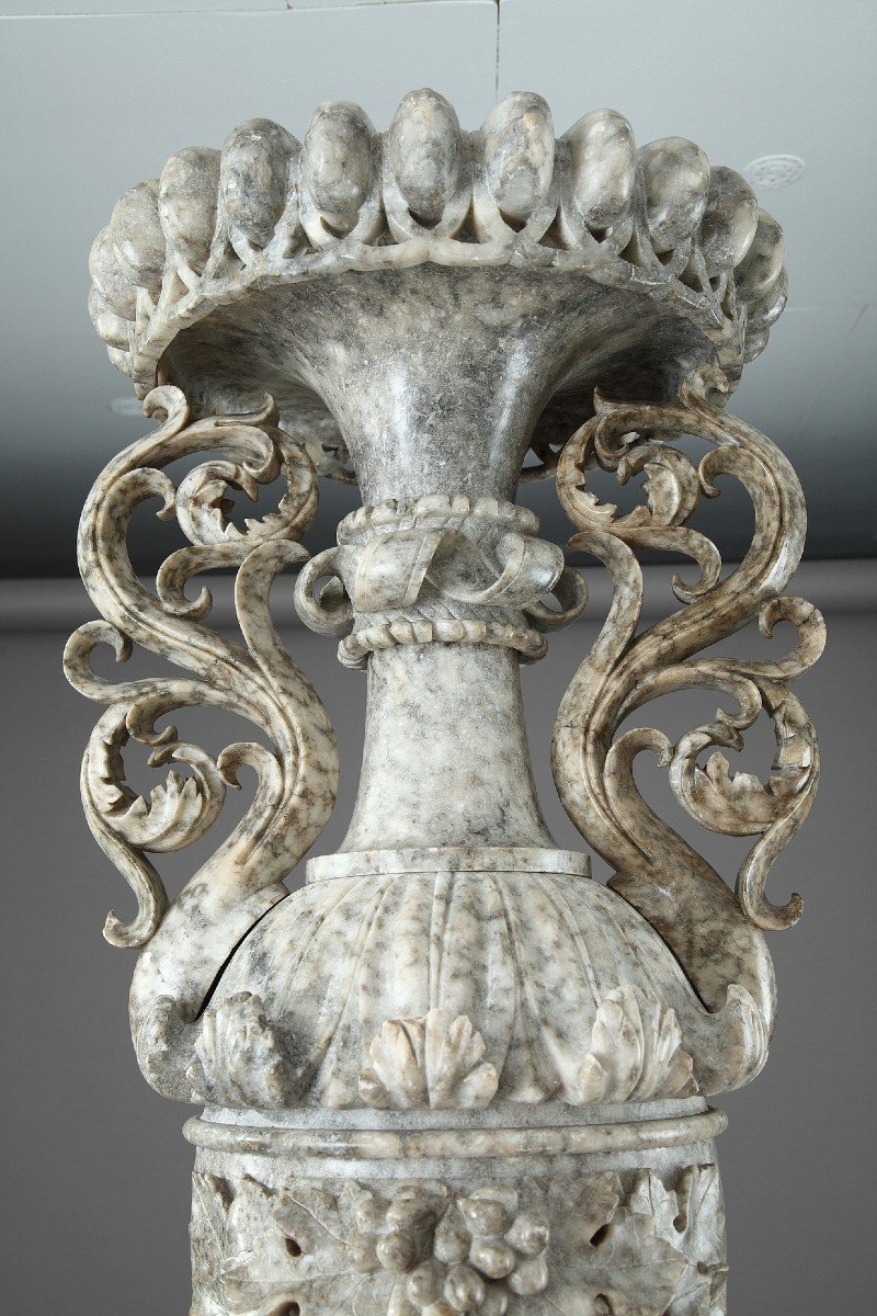 Decorative Alabaster Sheath, Louis-philippe Period-photo-1