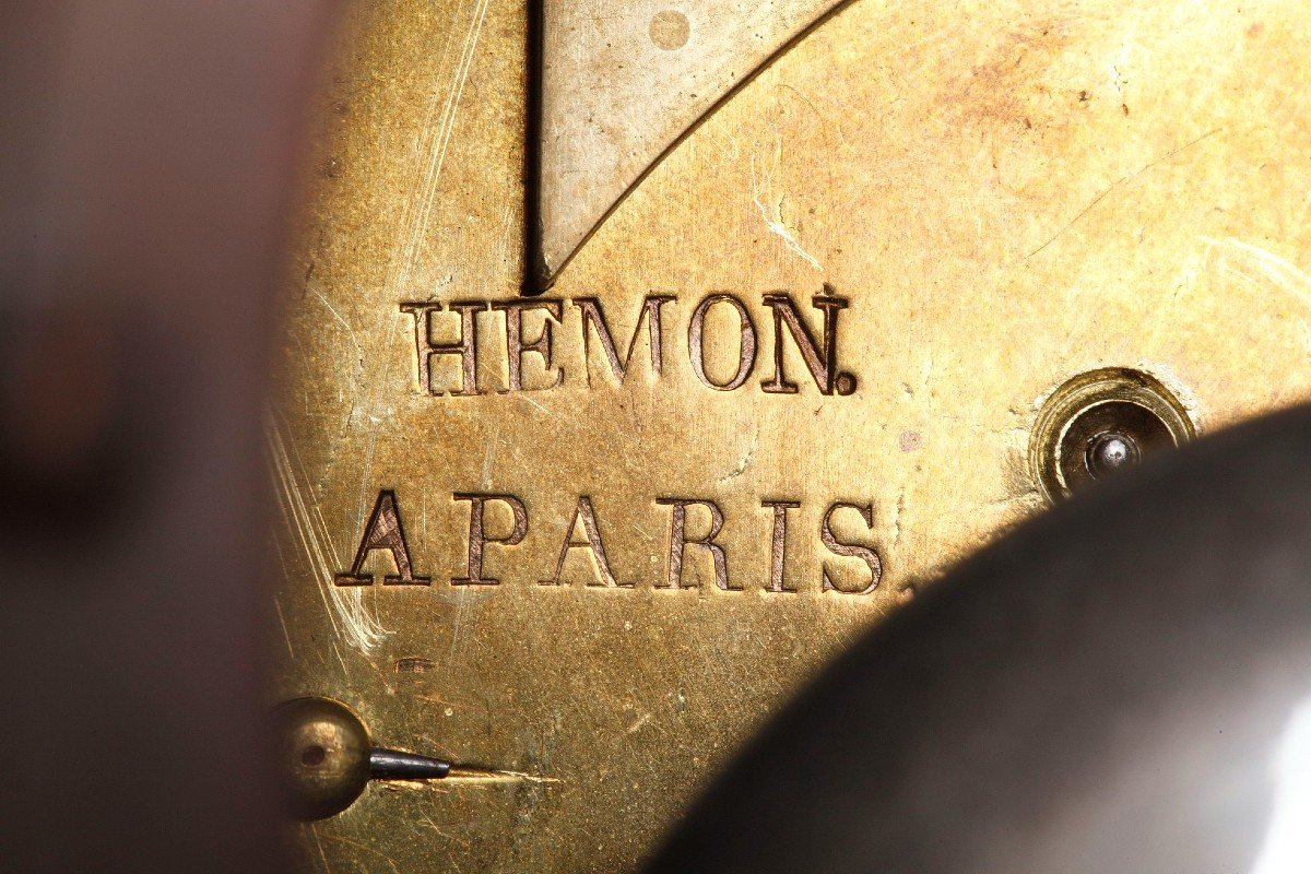 “love Reading” Terminal Clock By Ledure Bronzier And Hémon Watchmaker-photo-6