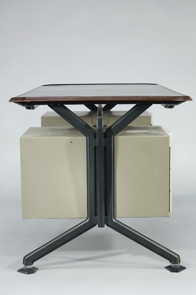 Large "arco" Desk For Olivetti By Bbpr-photo-5