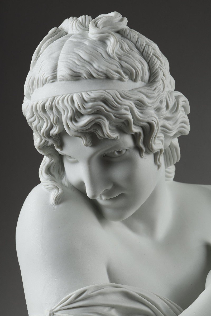 Biscuit Bust After Jean Antoine Houdon (1741-1828): Modesty-photo-5