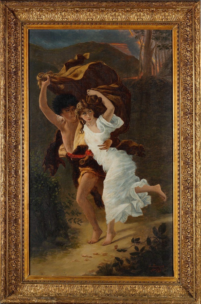 Two Oils On Canvas After Pierre Auguste Cot (1837-1883)-photo-3