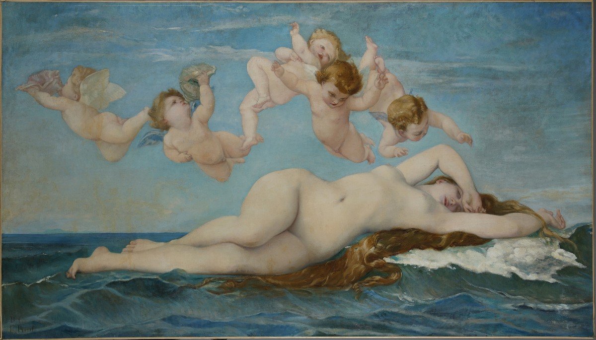 The Birth Of Venus By Ernest Prunet, 1840-1901, After Alexandre Cabanel -photo-2