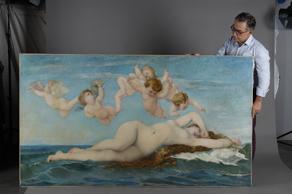 The Birth Of Venus By Ernest Prunet, 1840-1901, After Alexandre Cabanel -photo-8