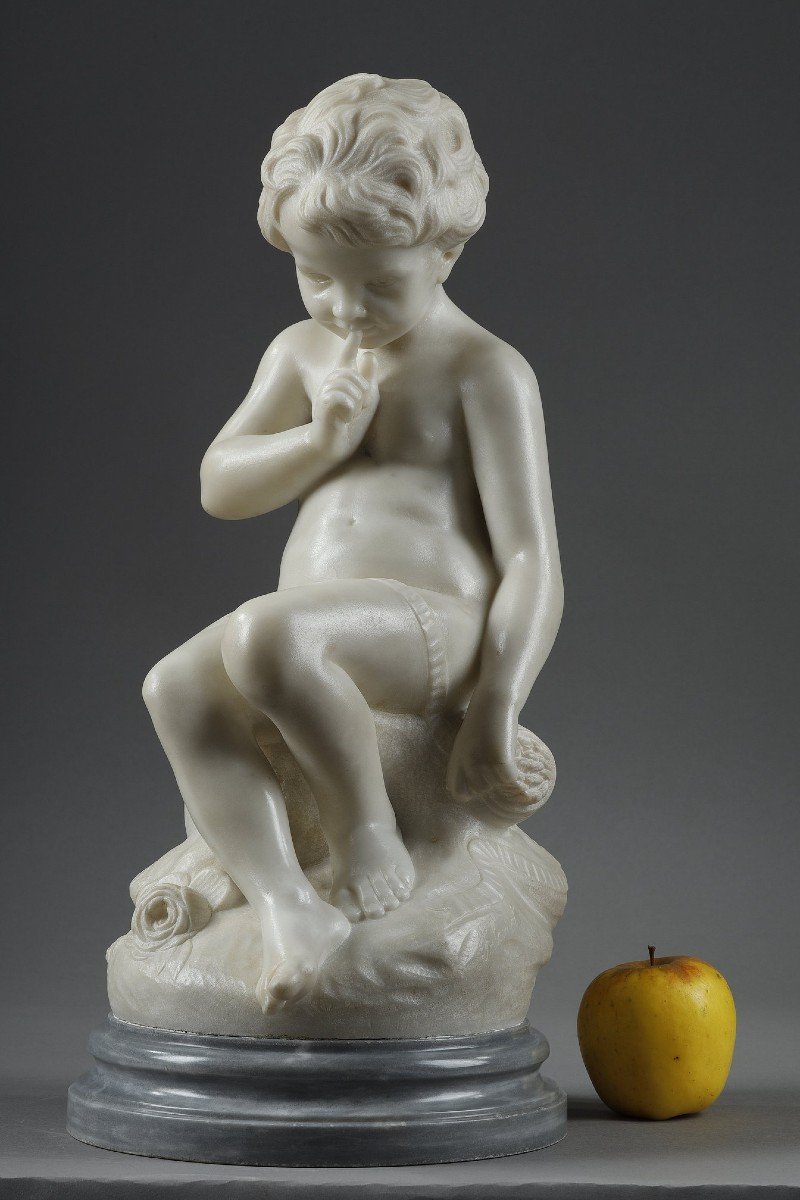 White Marble Of Threatening Love After Etienne Falconet-photo-2