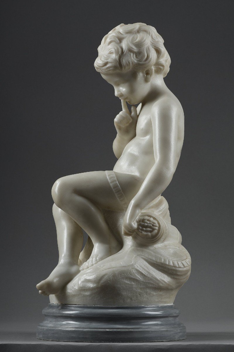 White Marble Of Threatening Love After Etienne Falconet-photo-3