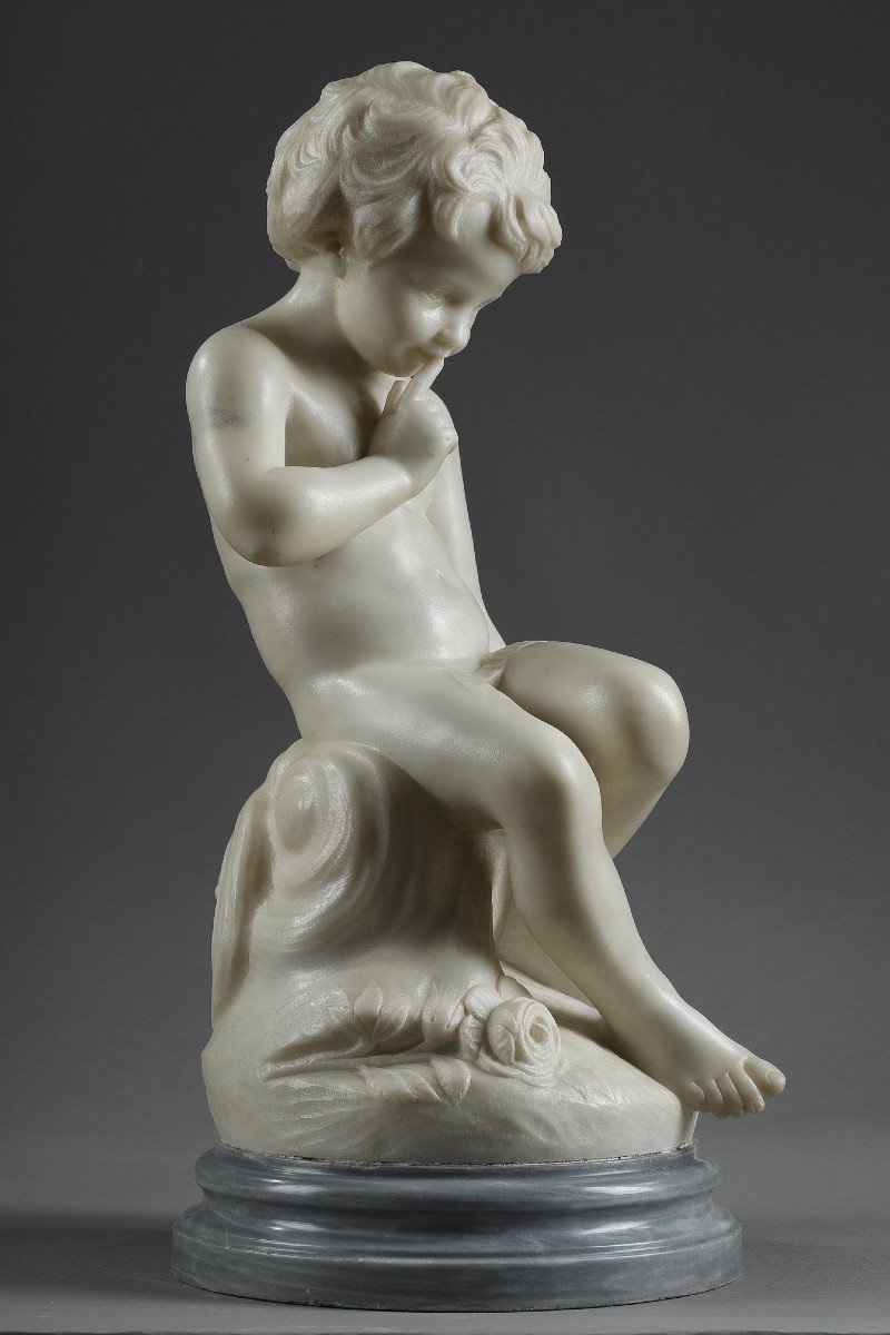 White Marble Of Threatening Love After Etienne Falconet-photo-2