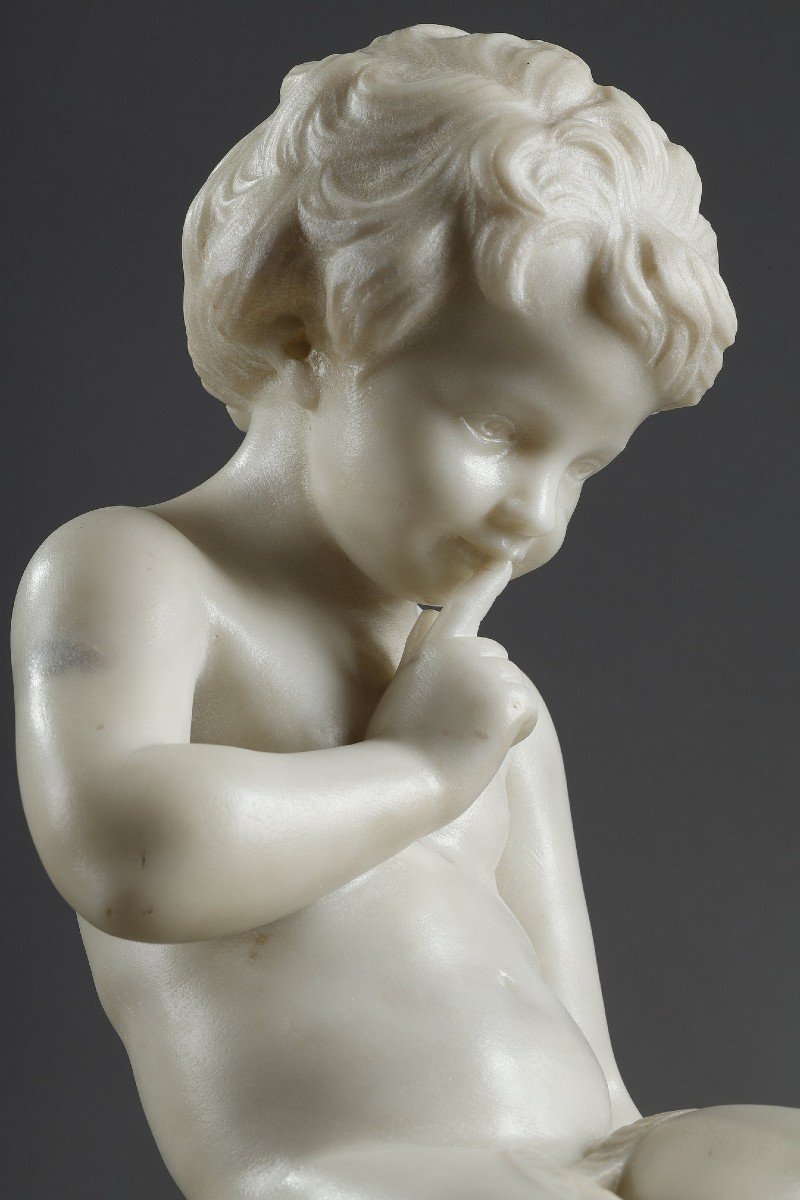 White Marble Of Threatening Love After Etienne Falconet-photo-3