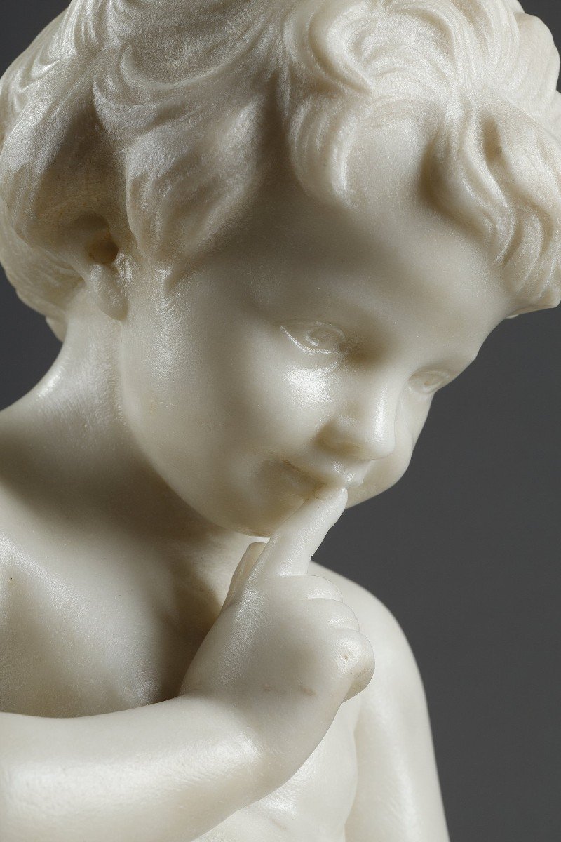 White Marble Of Threatening Love After Etienne Falconet-photo-4