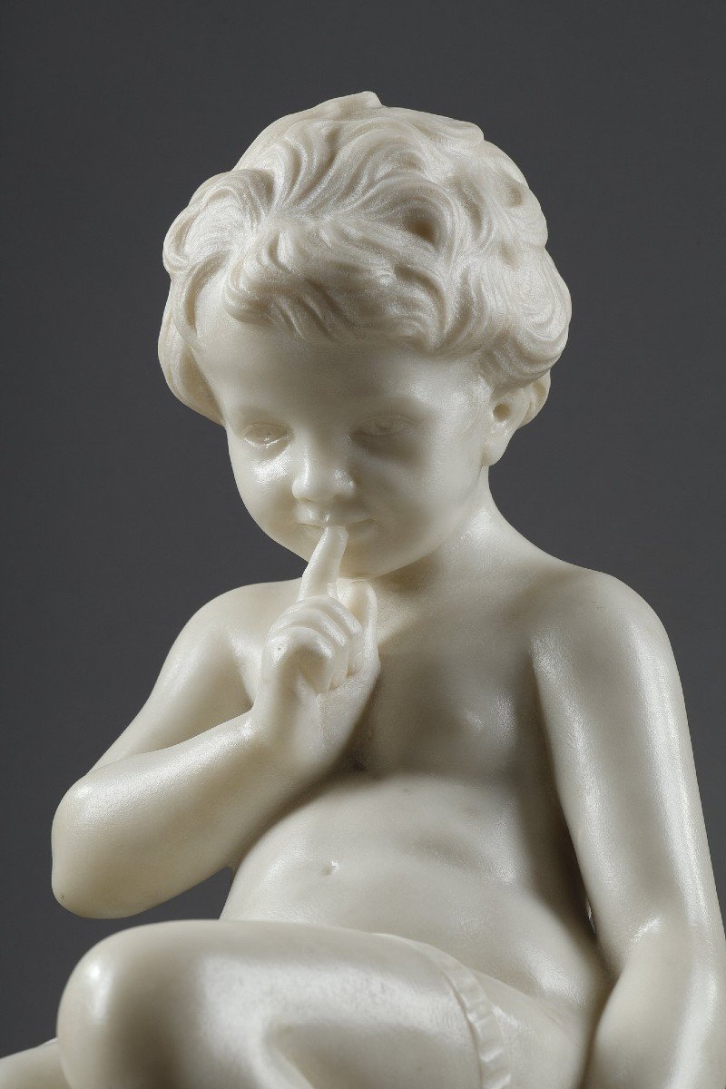 White Marble Of Threatening Love After Etienne Falconet-photo-5