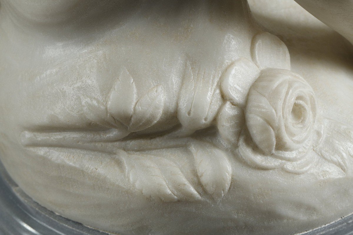 White Marble Of Threatening Love After Etienne Falconet-photo-7