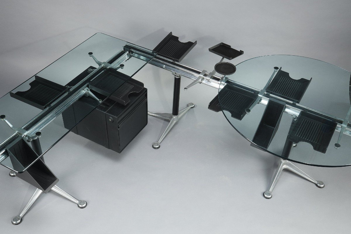 Important Desk By Bruce Burdick (1933-2021) For Herman Miller Publisher-photo-2