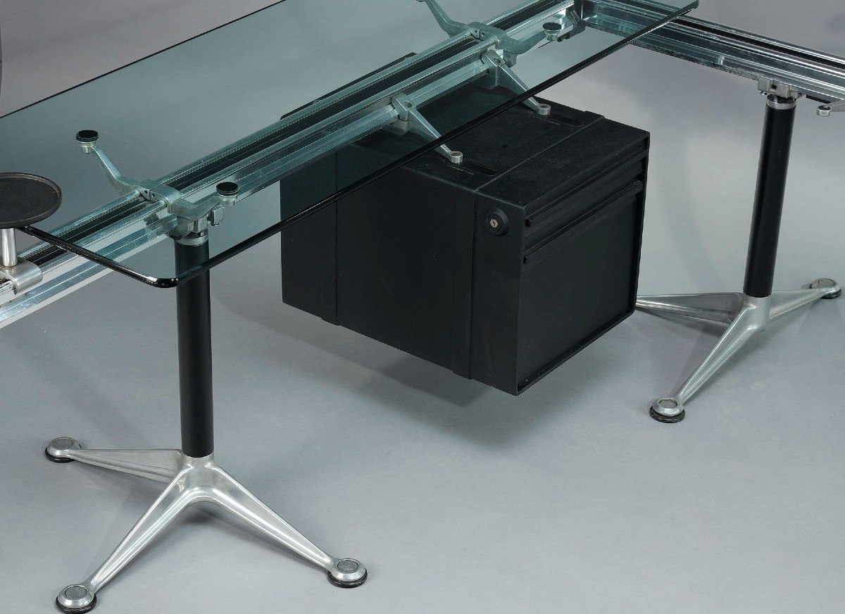 Important Desk By Bruce Burdick (1933-2021) For Herman Miller Publisher-photo-3