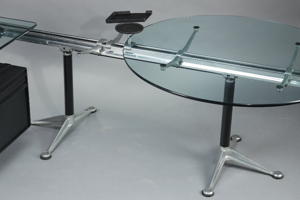 Important Desk By Bruce Burdick (1933-2021) For Herman Miller Publisher-photo-4