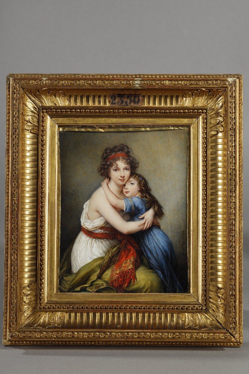 Portrait De Madame Vigée-lebrun Et De Sa Fille d'Après Elisabeth Vigée-lebrun (1755-1842)