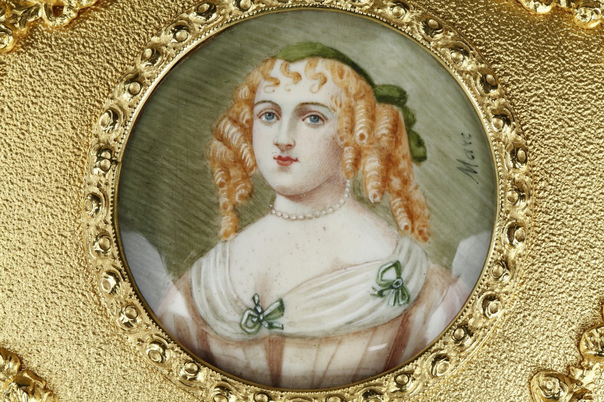 Coffret à Bijoux Orné Du Portrait De Madame De Sévigné-photo-7