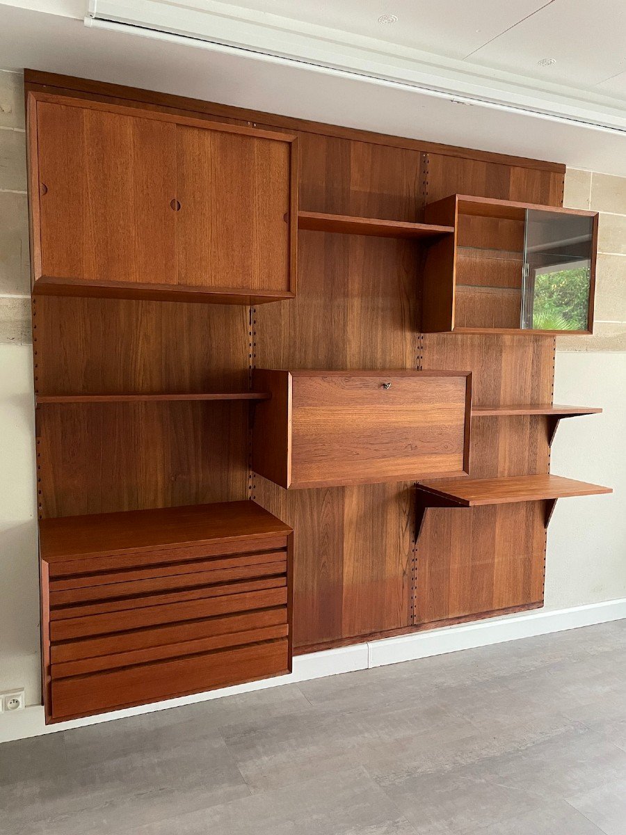 Scandinavian Modular Wall Unit By Poul Cadovius-photo-4