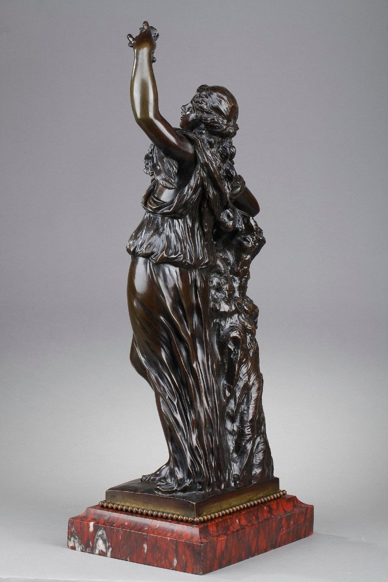 19th Century Bronze Statue: Bacchante-photo-4