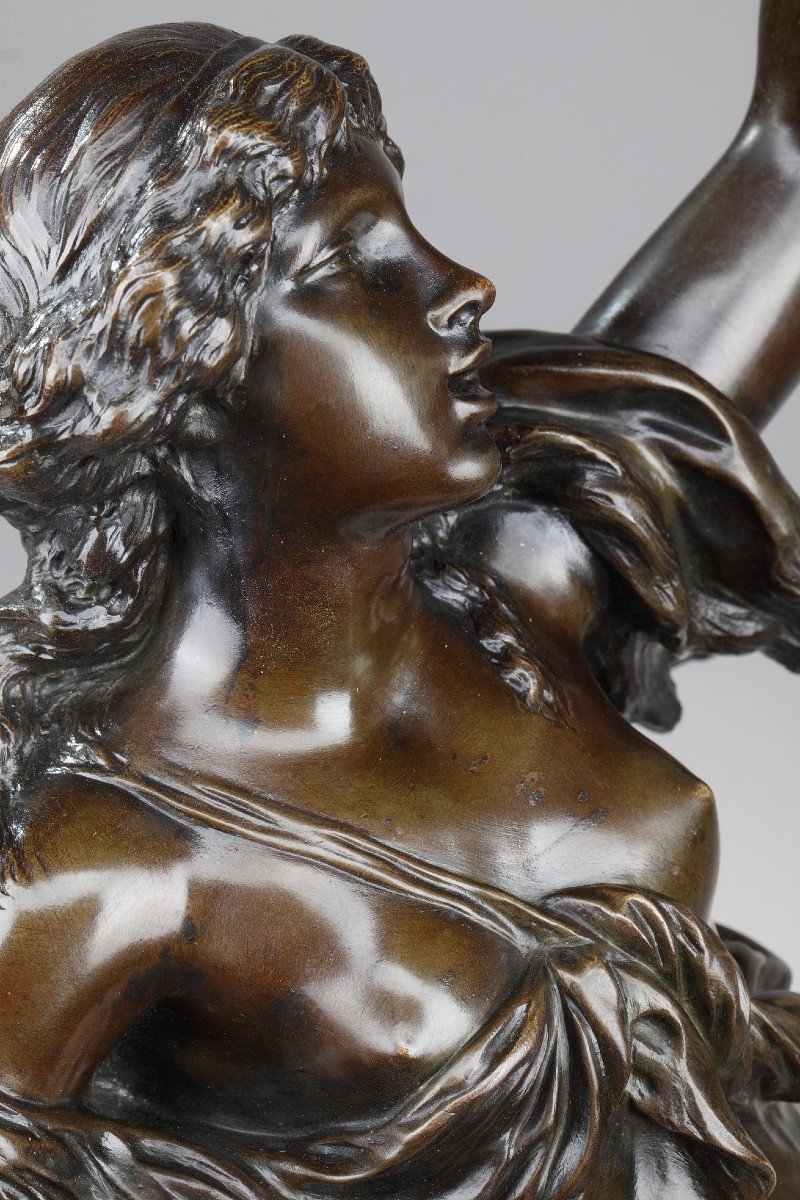 19th Century Bronze Statue: Bacchante-photo-6