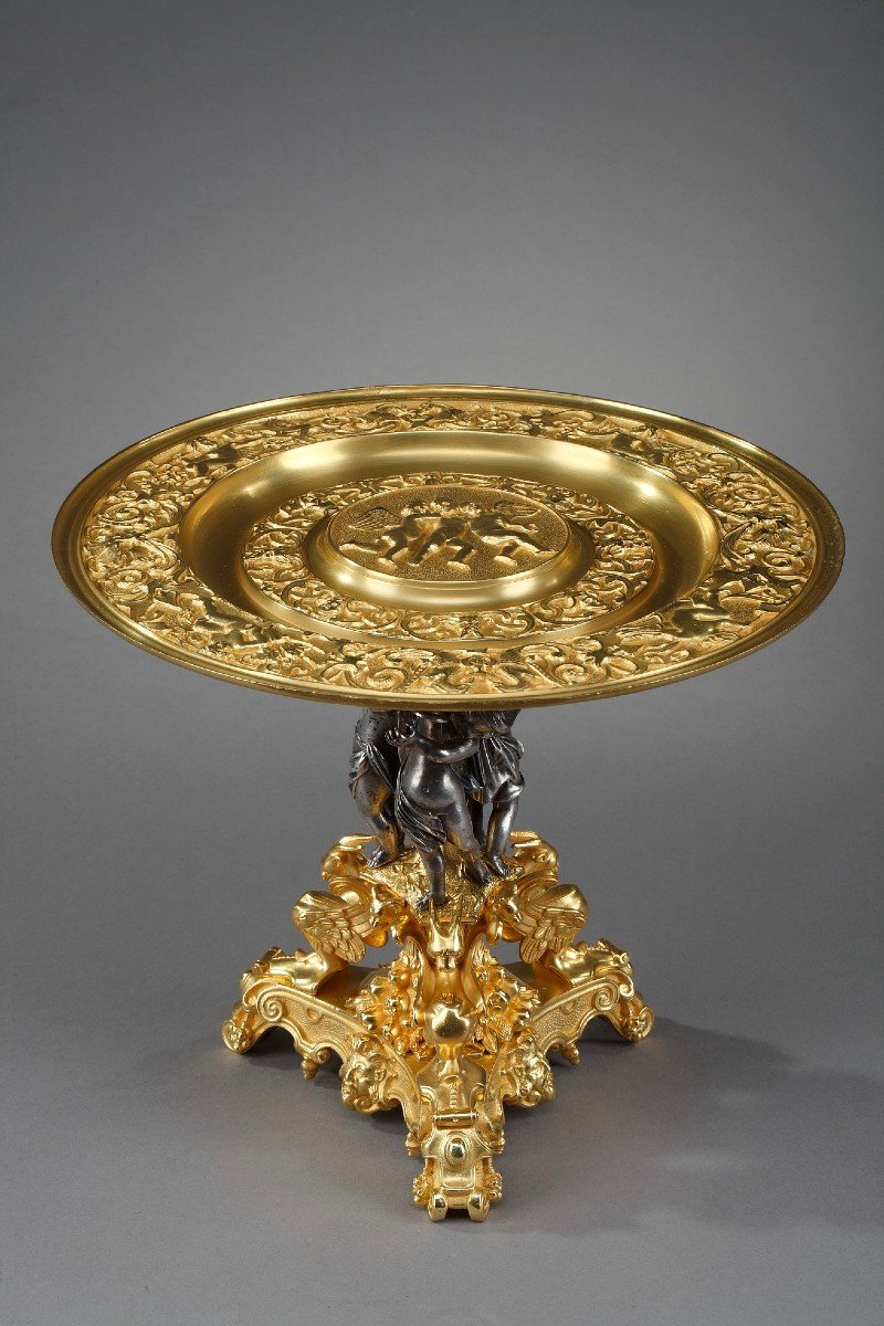 Gilt Bronze And Silver Cup