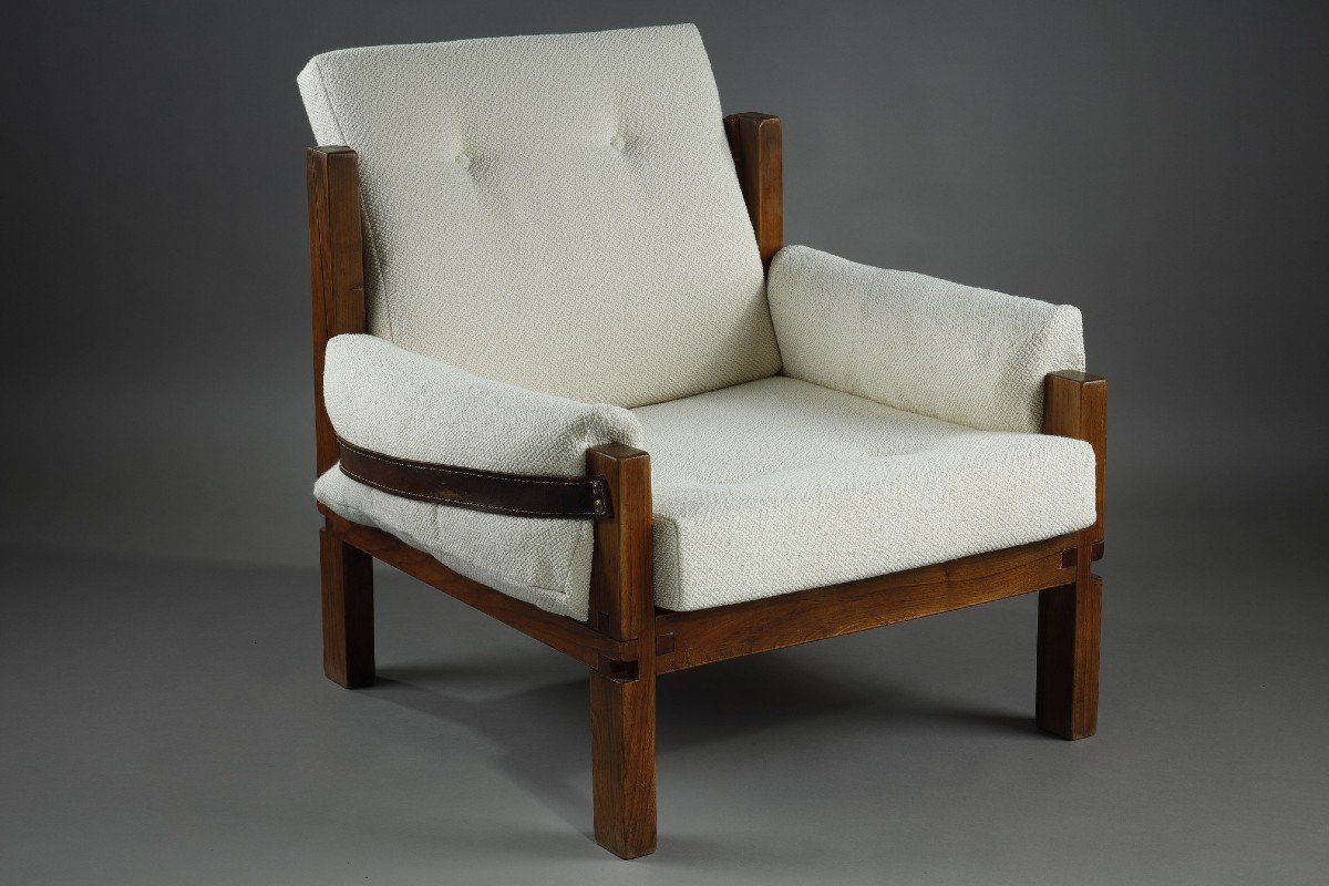 Fauteuil Modèle S15 Par Pierre Chapo, Années 1970-photo-8