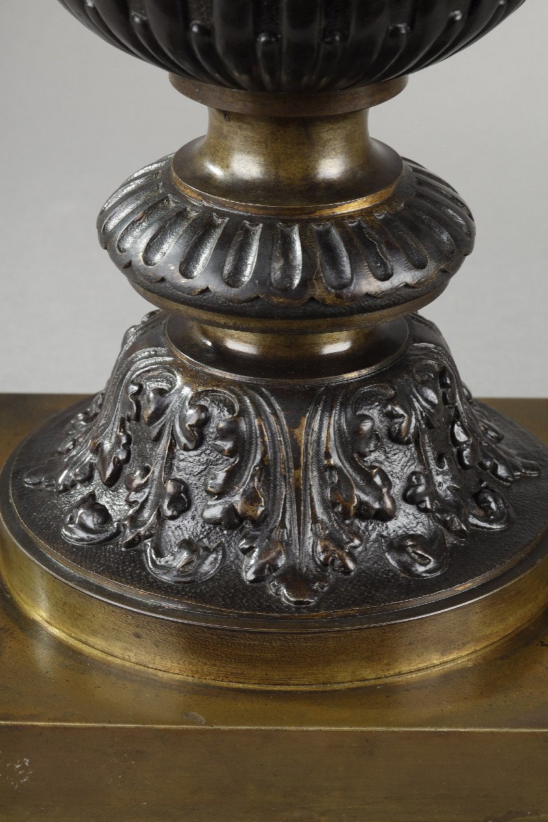 Pair Of Decorative Bronze Ewers In The Renaissance Style-photo-8