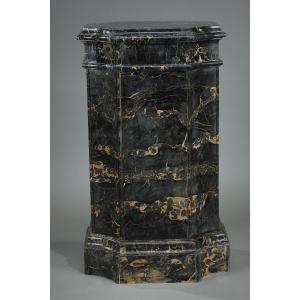 Octagonal Portor Marble Column, 19th Century