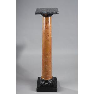 Column In Red Marble From The End Of The 19th Century