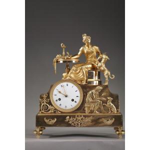 Empire Bronze Clock "fidelity"